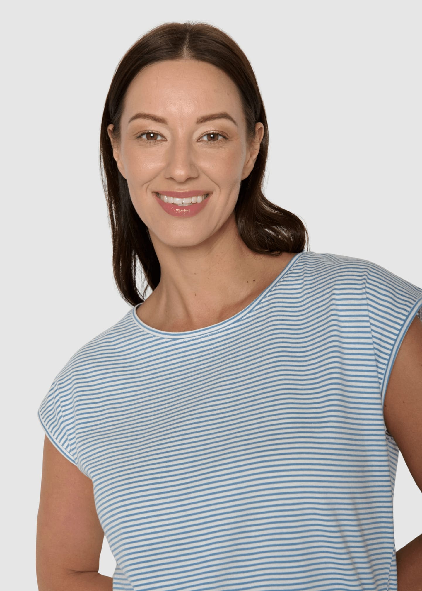 Basic Timid Shirts Glacier Stripes