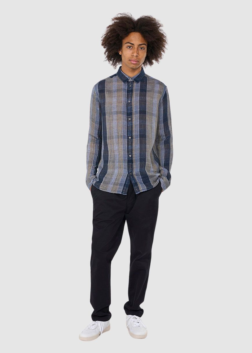 Relaxed Double Layer Striped Shirt Relaxed Double Layer Striped Shirt