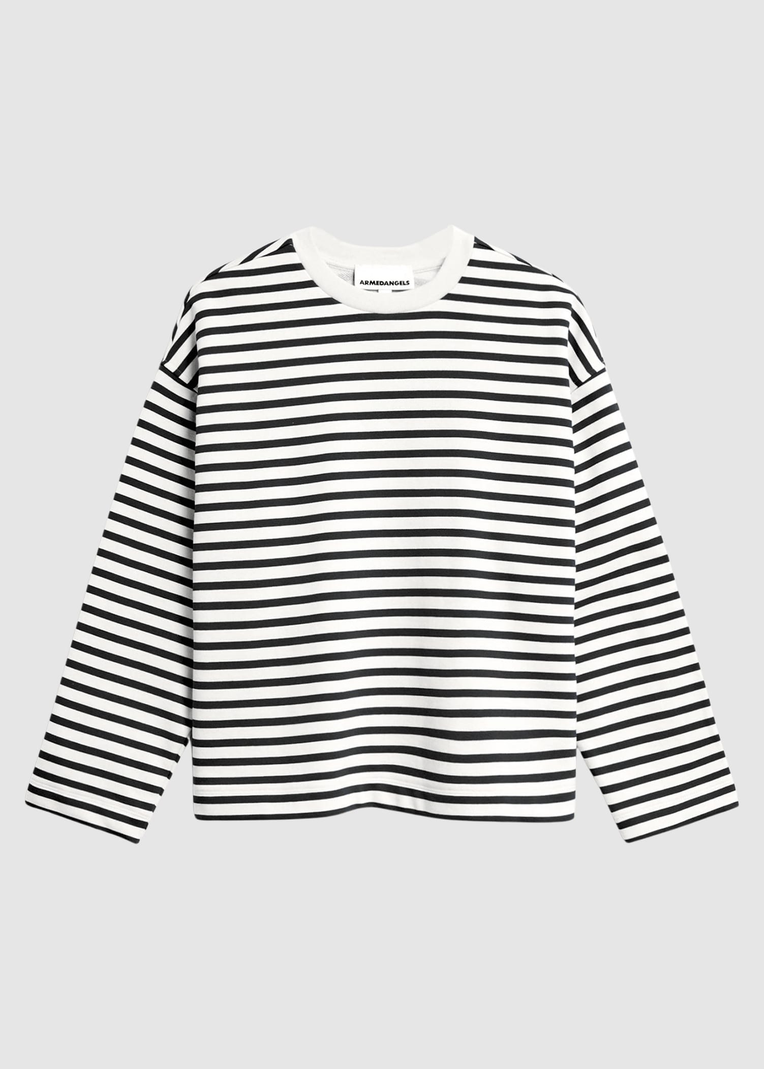 armedangels-frankaa-maarlen-stripe-sweat-undyed-black-6.jpeg Frankaa Maarlen Stripe Sweat Undyed Black