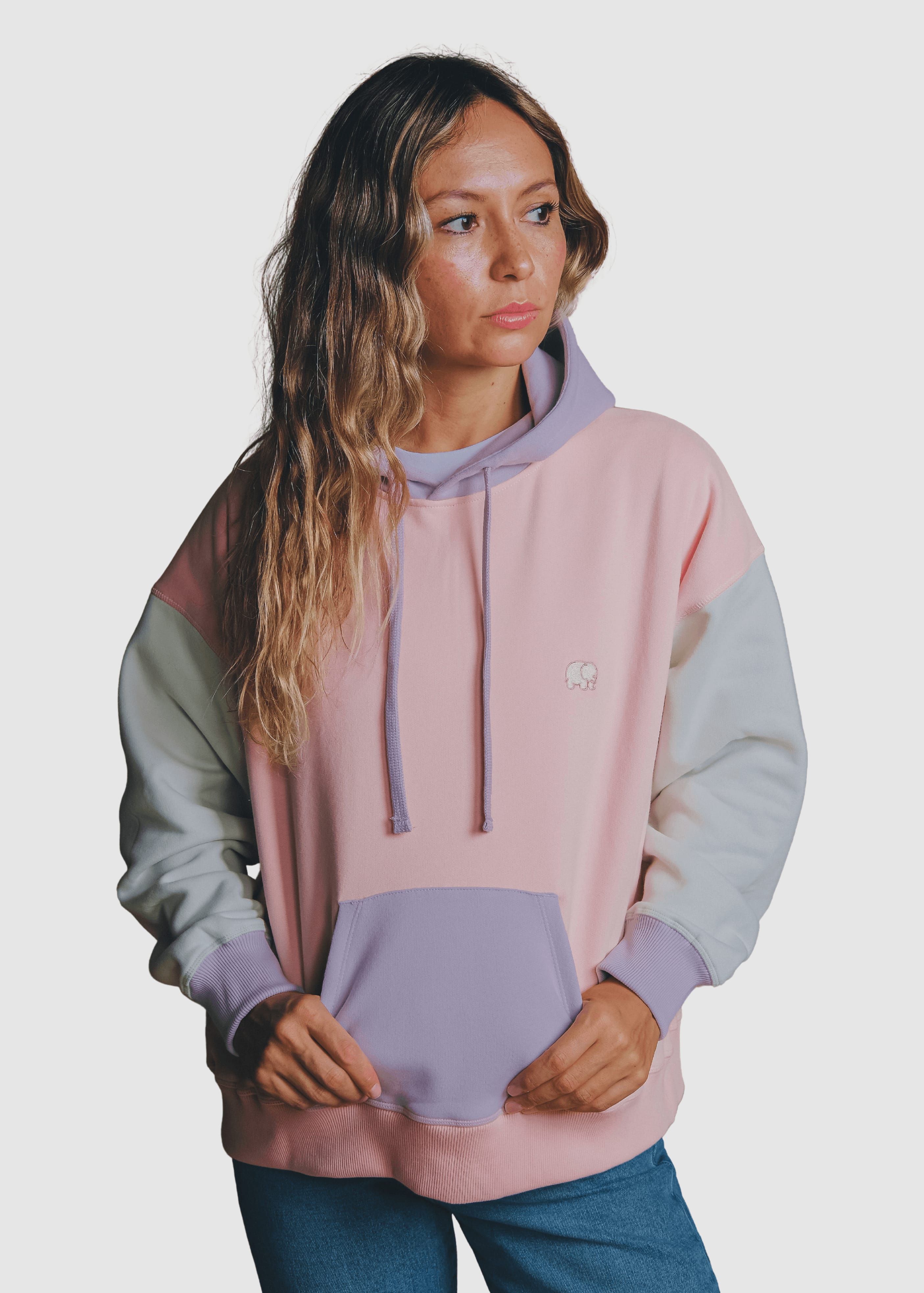 trendsplant-women-s-oversized-color-block-hoodie-pink-1.jpeg Women's Oversized Color Block Hoodie Pink