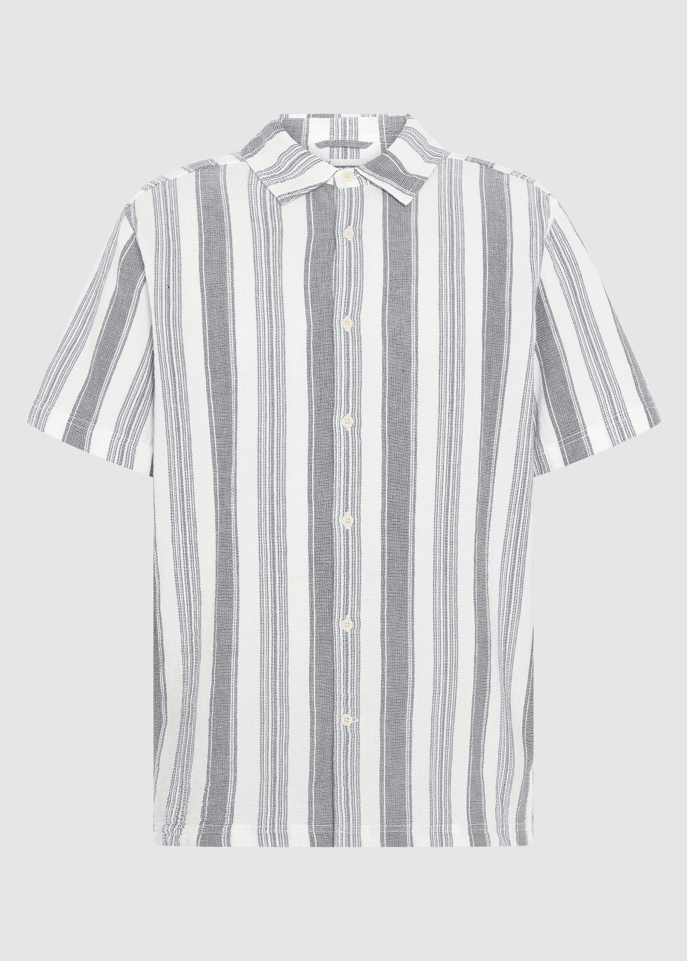 Relaxed Stripe Short Sleeve Shirt Blue Stripe
