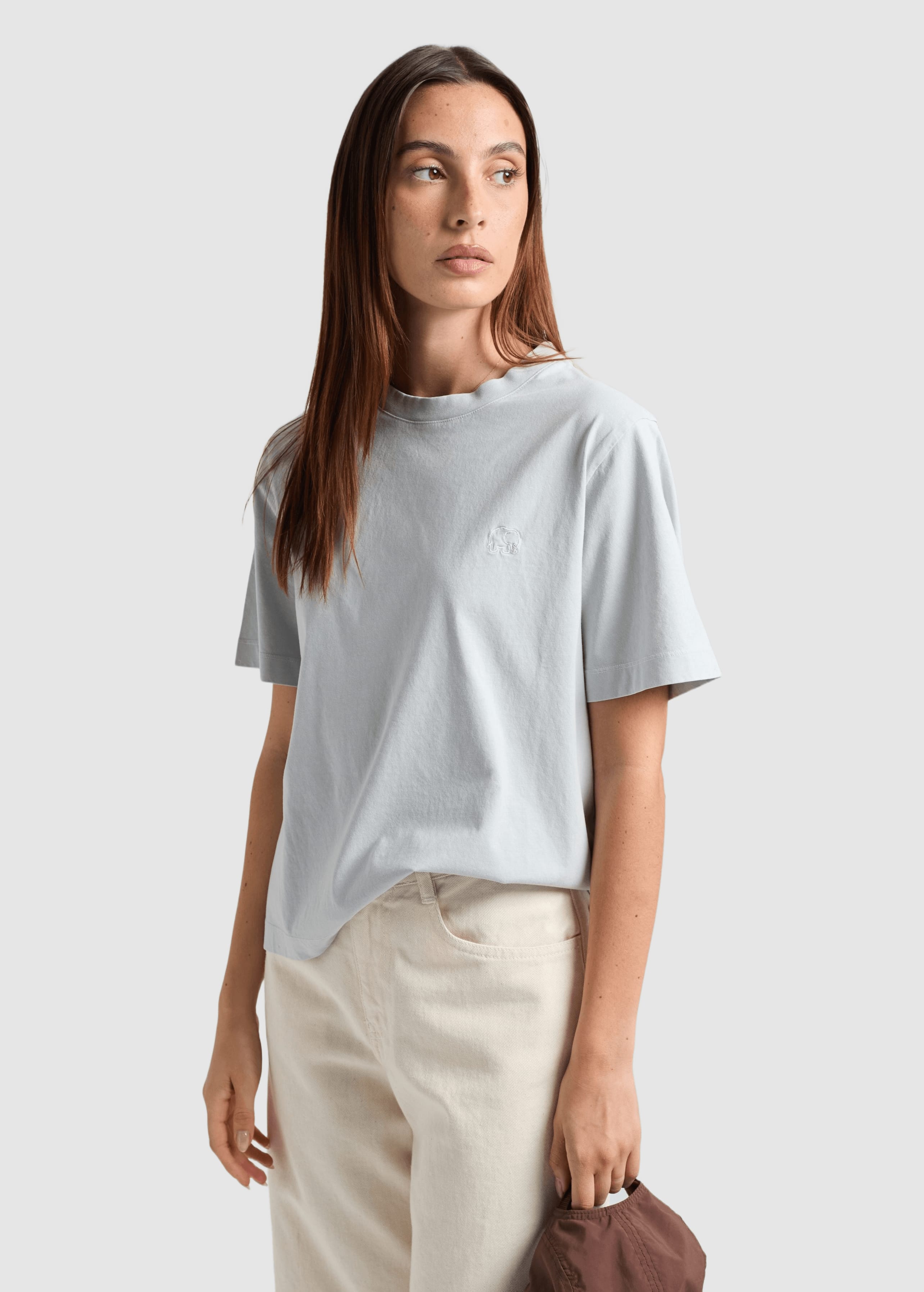 Women's Sunwashed Essential T-Shirt Pearl Blue