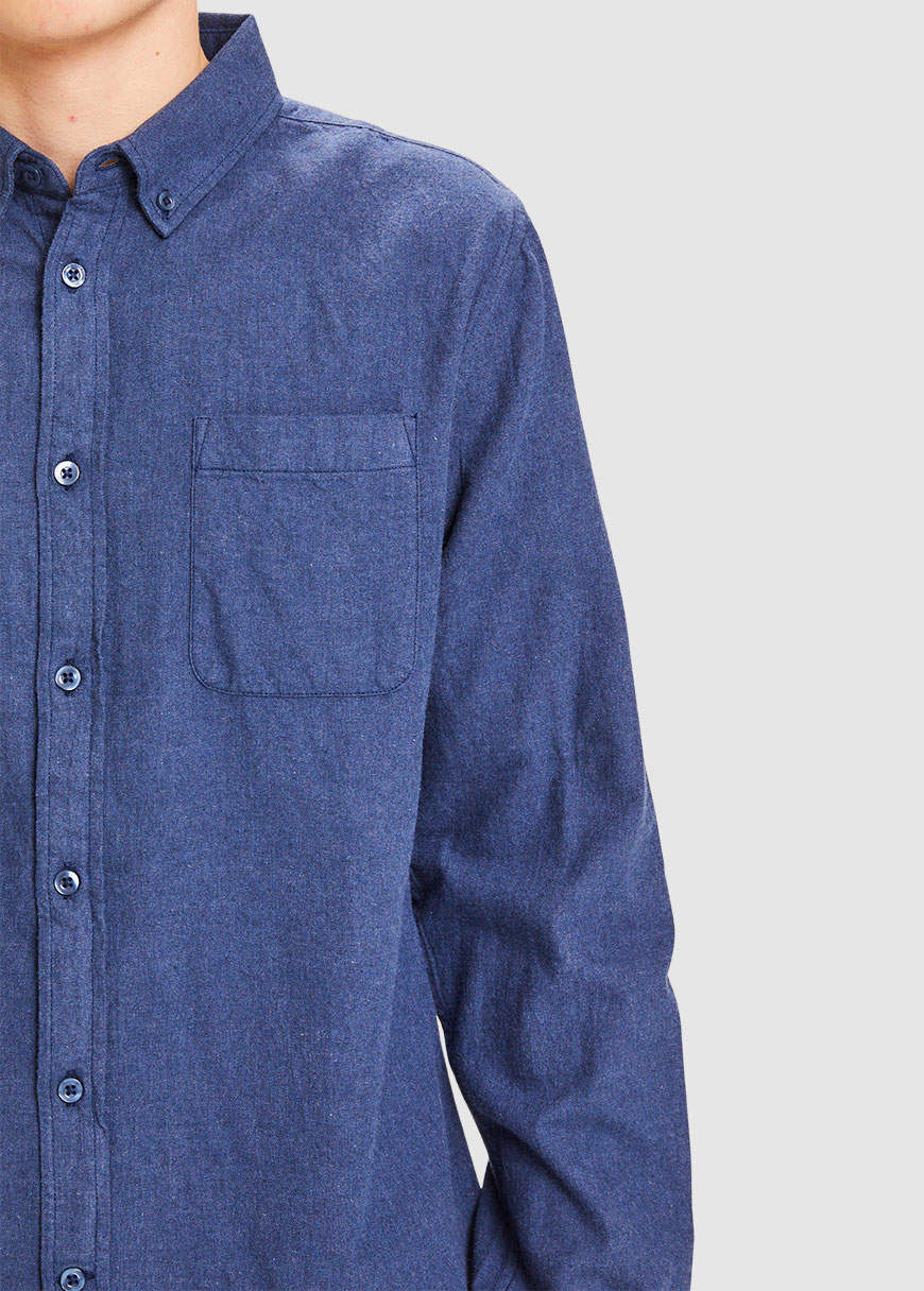 Melangé Flannel Custom Fit Shirt Melangé Flannel Custom Fit Shirt