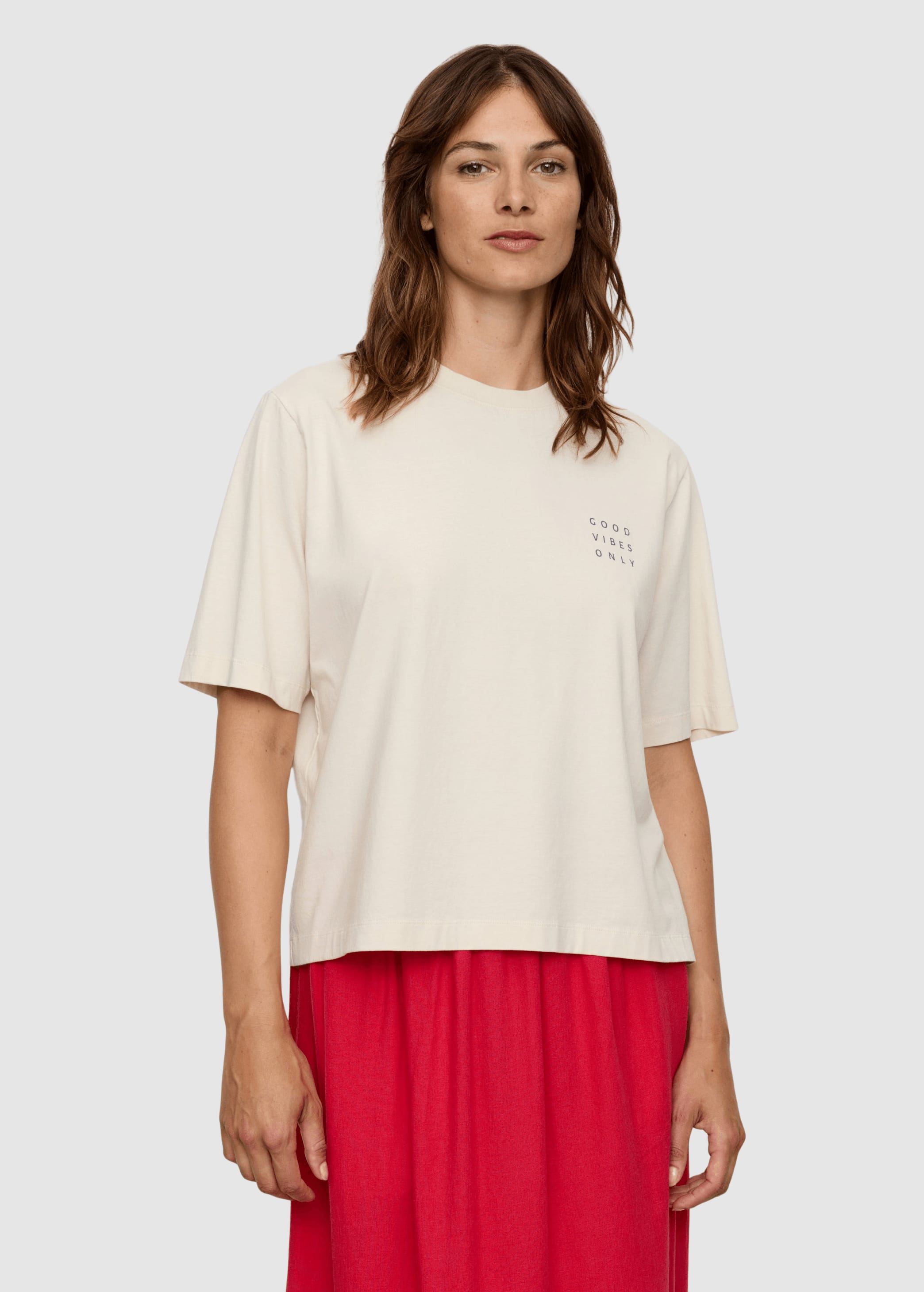 T-Shirt Azolla Good Vibes Arctic White
