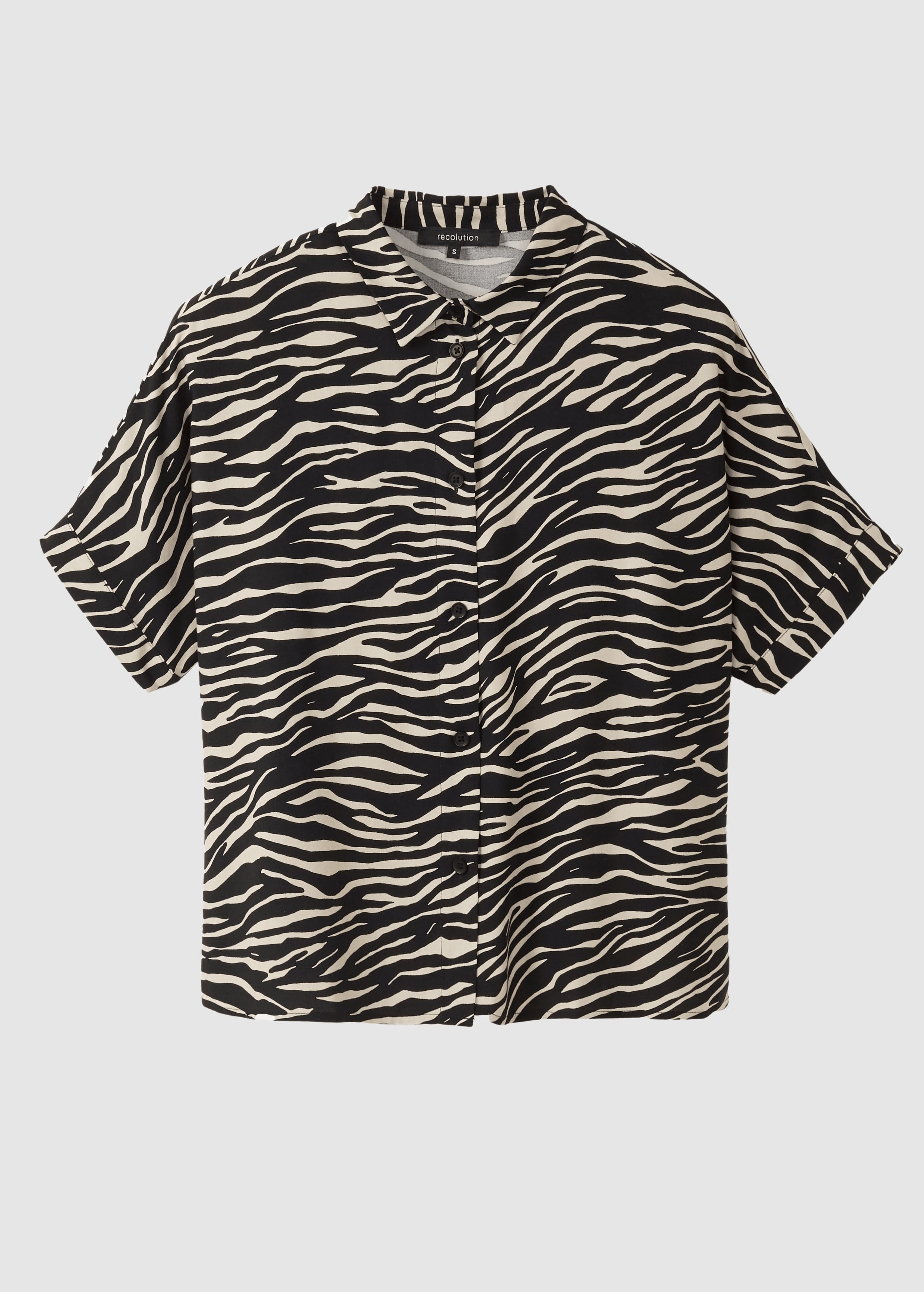 Blouse Lotus Zebra Black Blouse Lotus Zebra Black