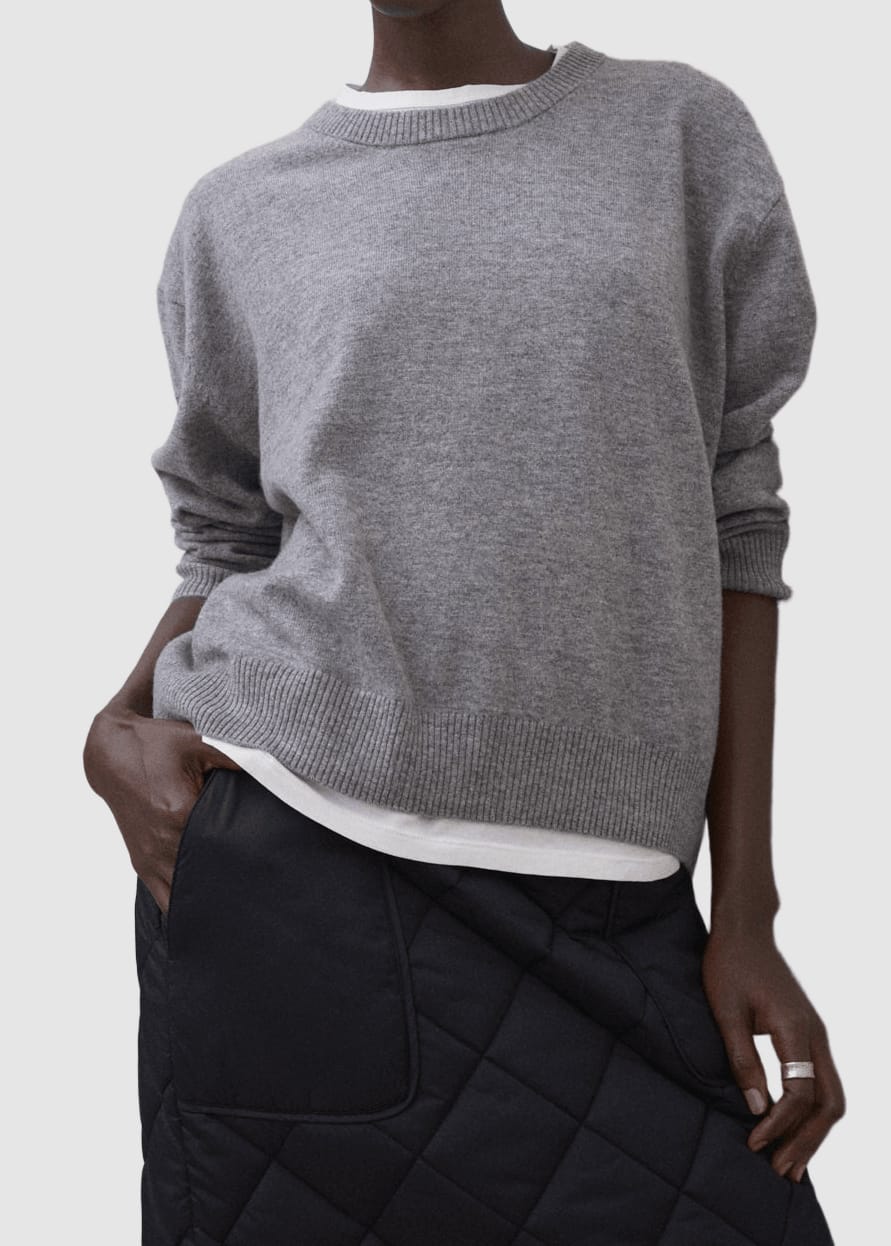 Cosmos Knit Woman Medium Grey Melange