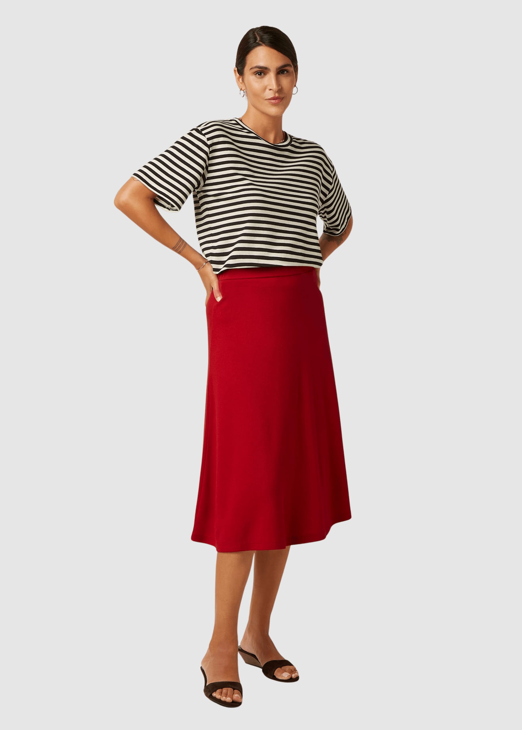 Boxy Top Chopito Stripe Black