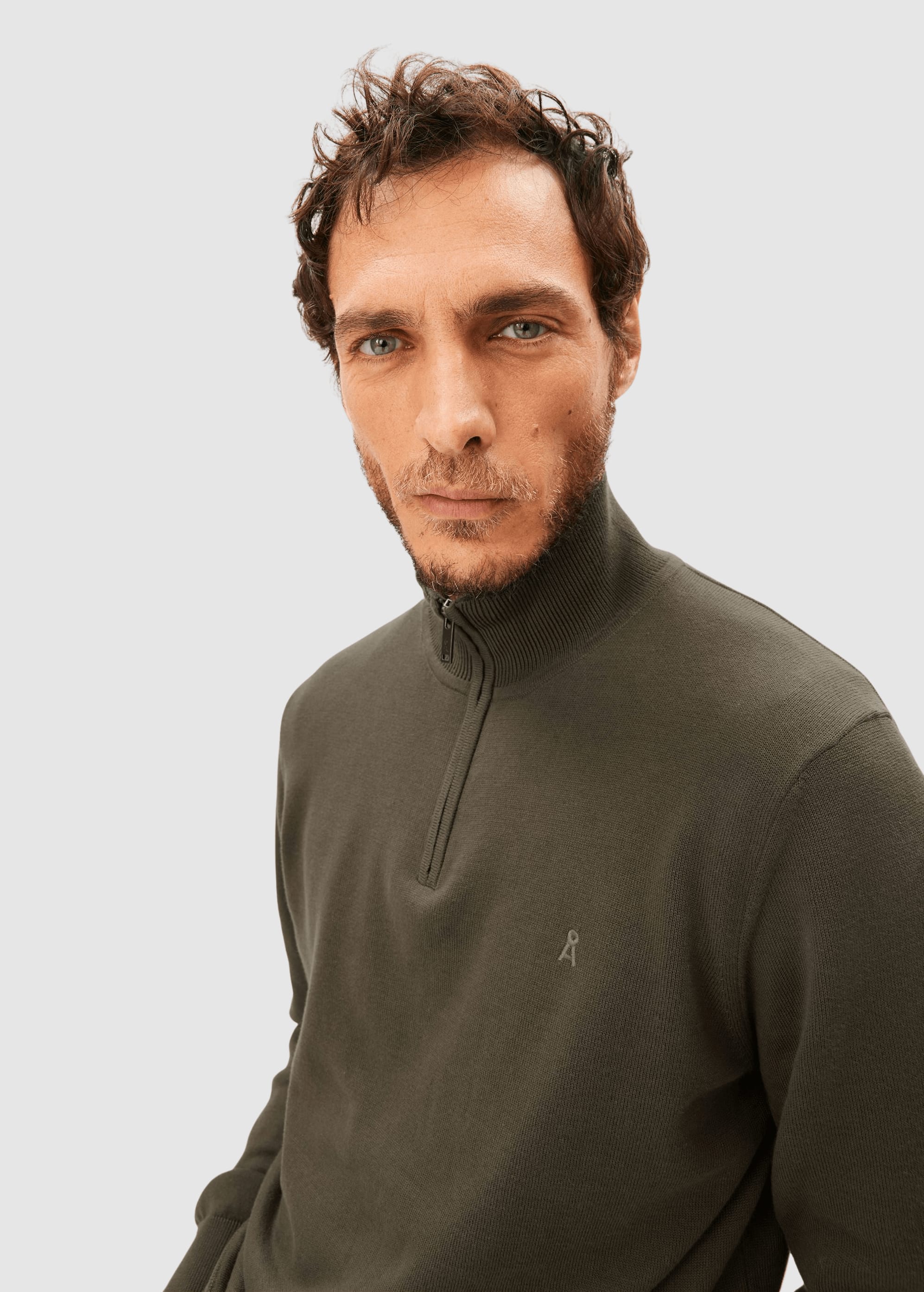 Faabes Knit Sweater Dark Earth