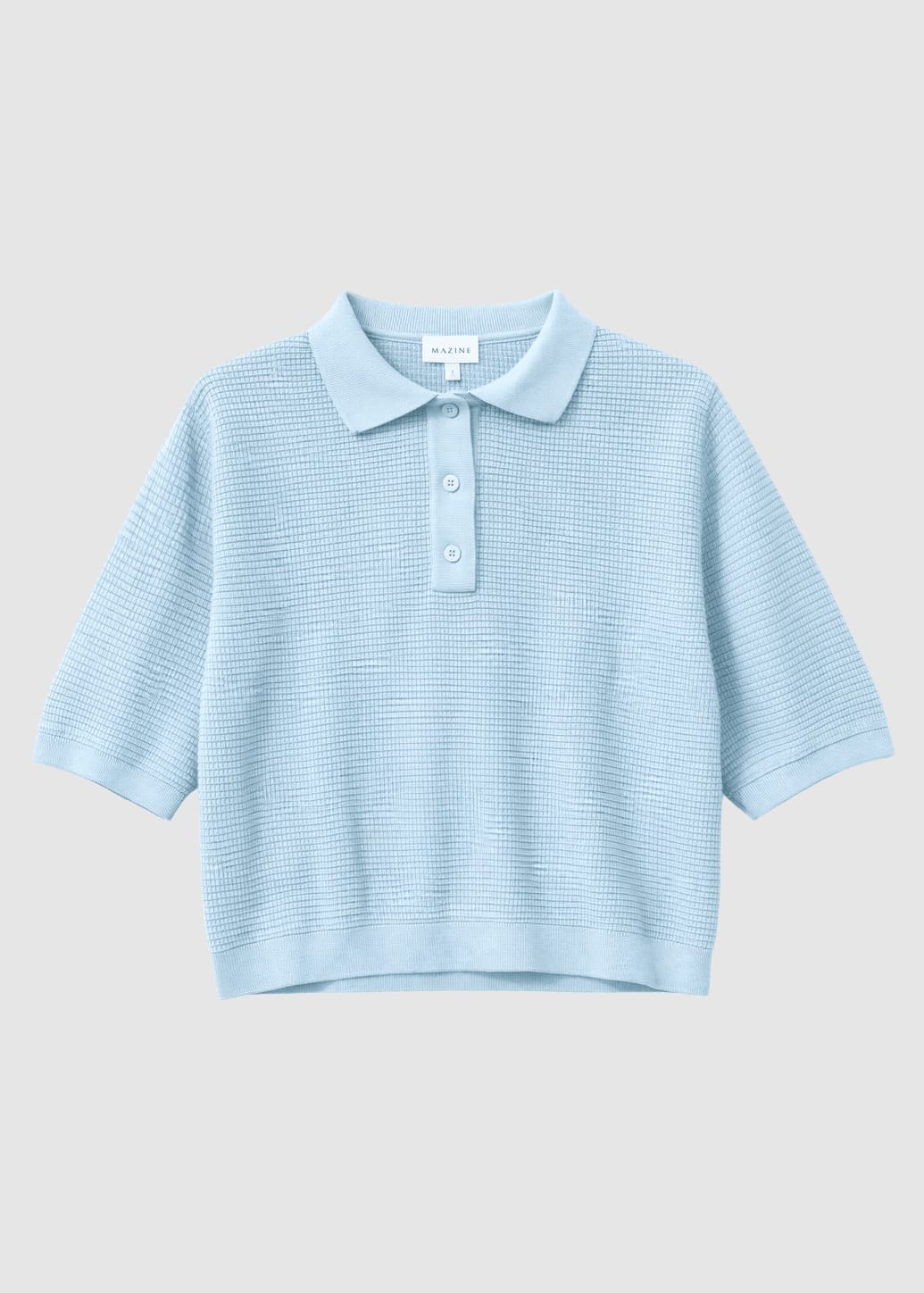 Knit Polo Dream Blue