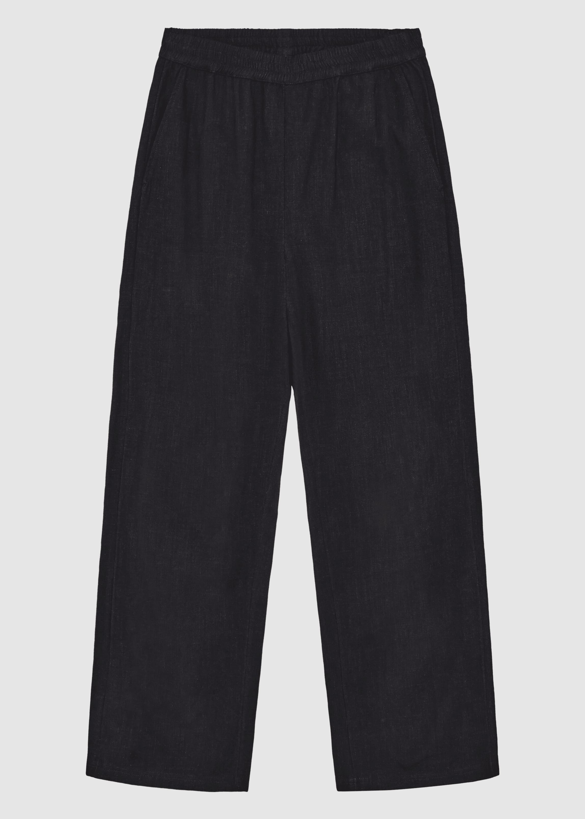Posey Wide Linen-MIX Pants Black Jet Posey Wide Linen-MIX Pants Black Jet