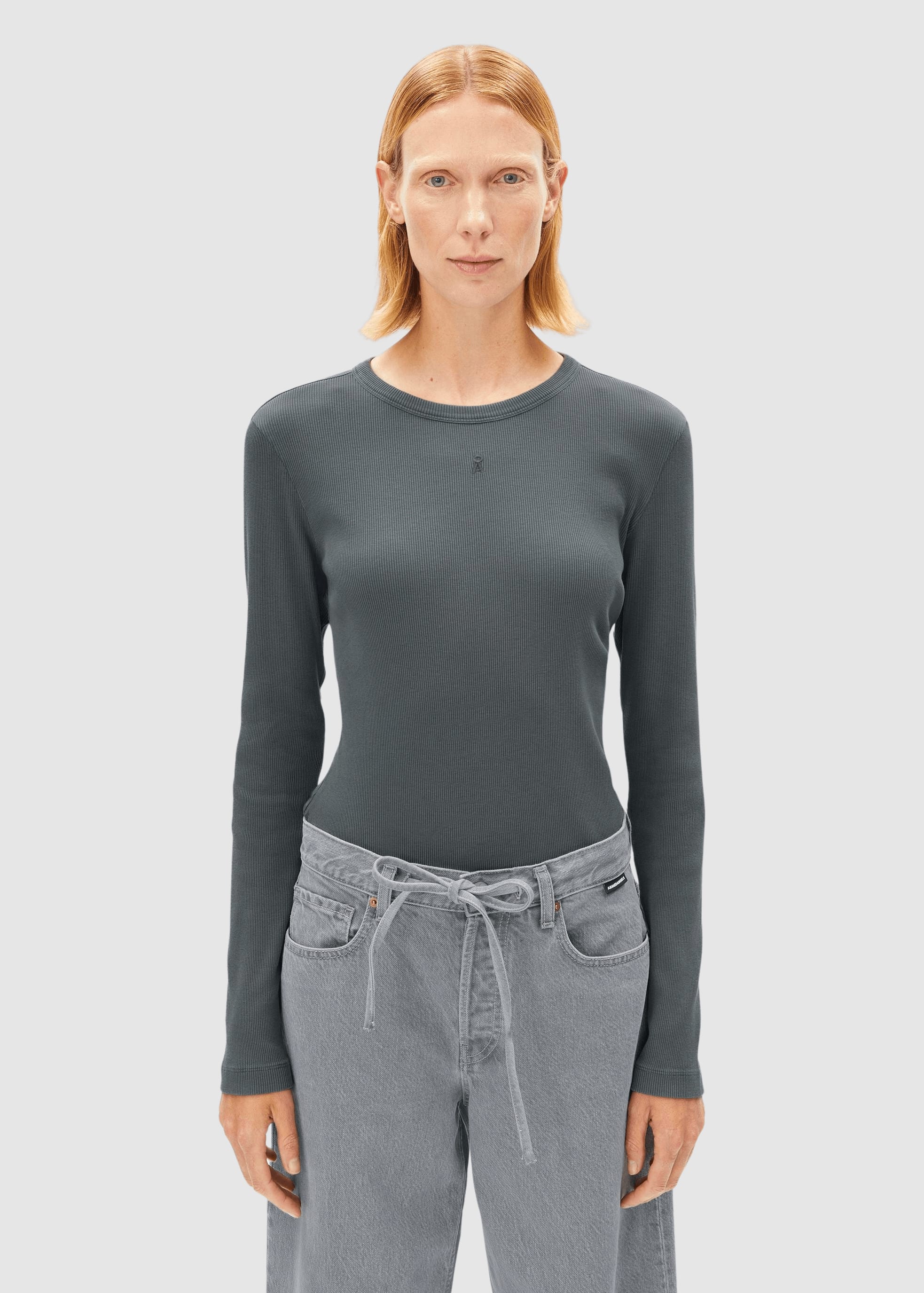 Gmt Dye Rib Longsleeve Space Steel