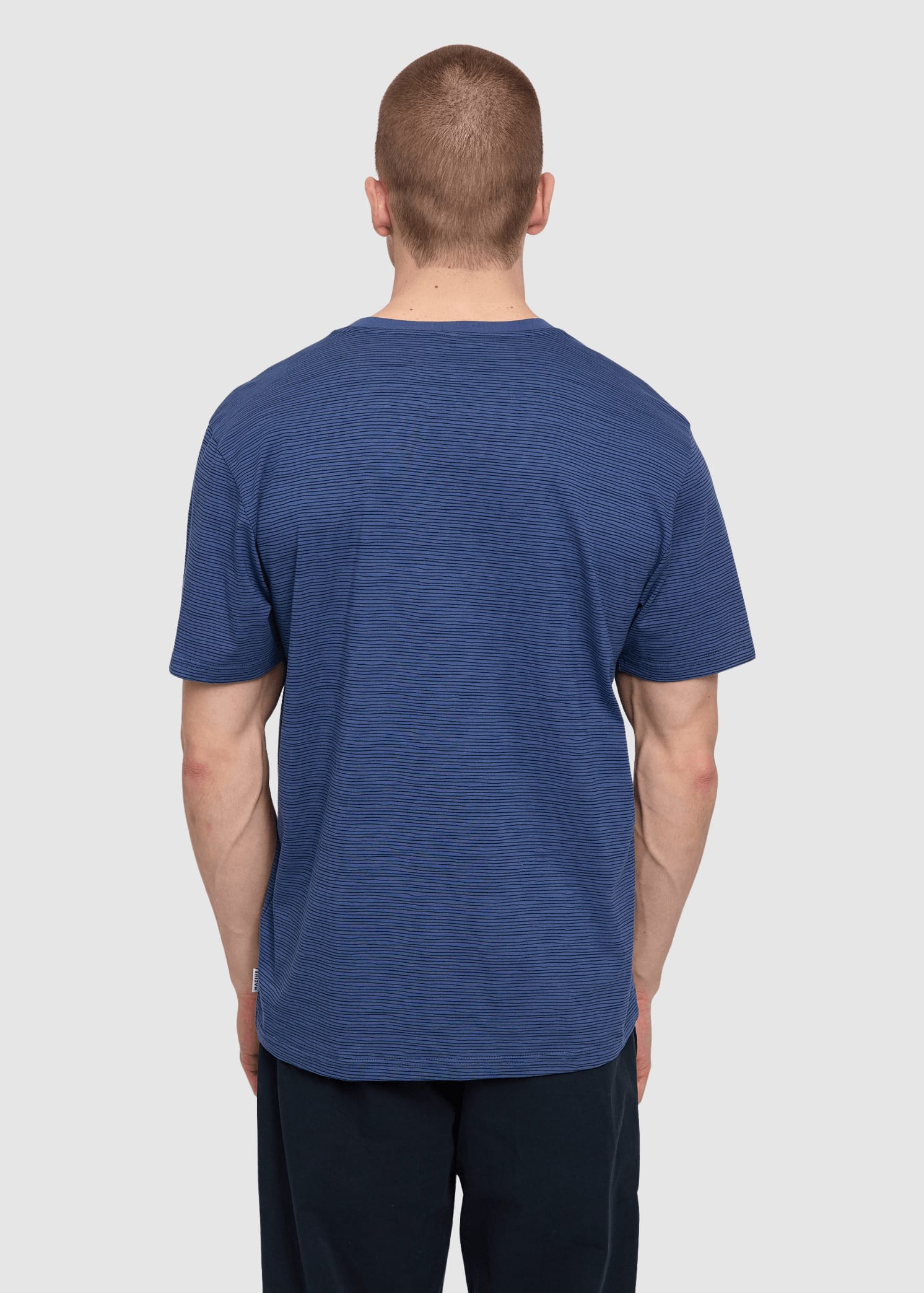 Wobbly Striped T-Shirt Blue Indigo/blue Night