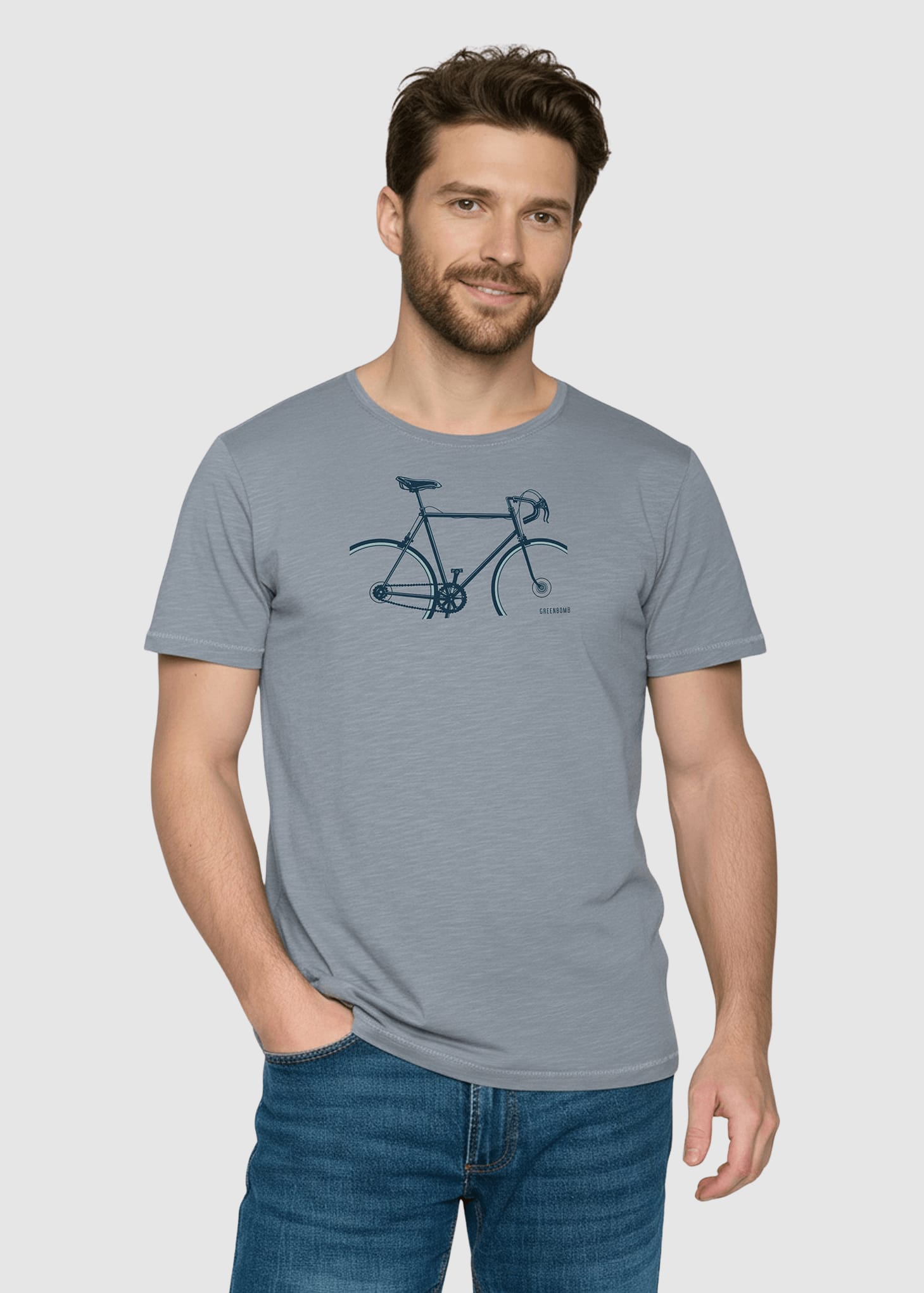 Bike Crop Spice T-Shirt Sea Smoke