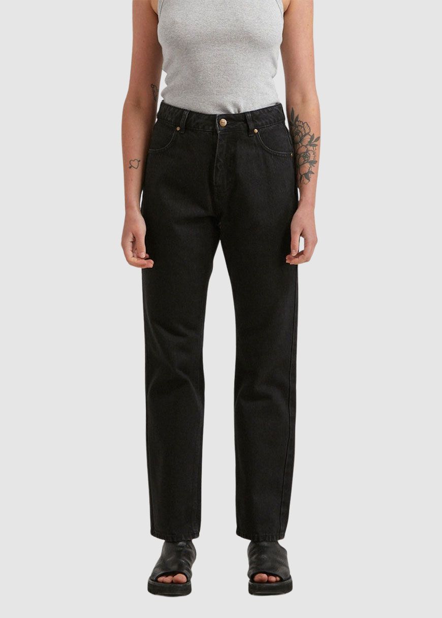 Violet Organic Denim Straight Leg Jean Violet Organic Denim Straight Leg Jean